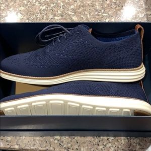 Cole Haan Navy Wing Oxford
